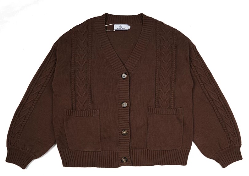 Oversized Cardigan (Brown)