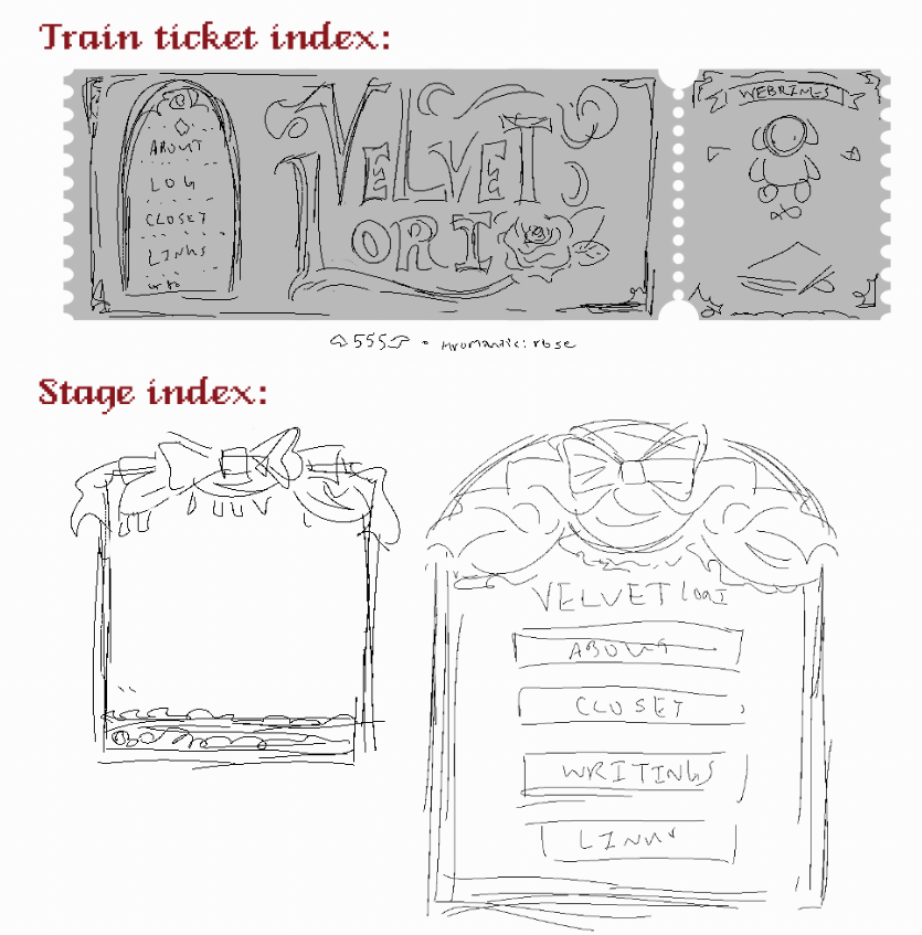 Originally, I wanted to make a really ornate webpage with various photo bashed assets modified from real life photos